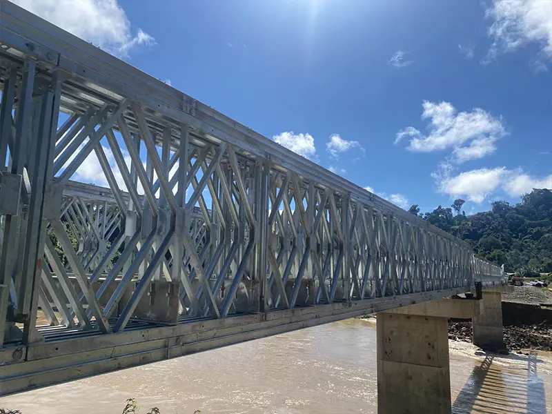 108-metrinen Bailey Bridge -projekti Malesiassa